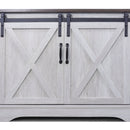 Farmhouse Sliding Barn Door TV Stand for TVs up to 65", Sargent Oak