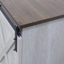 Farmhouse Sliding Barn Door TV Stand for TVs up to 65", Sargent Oak