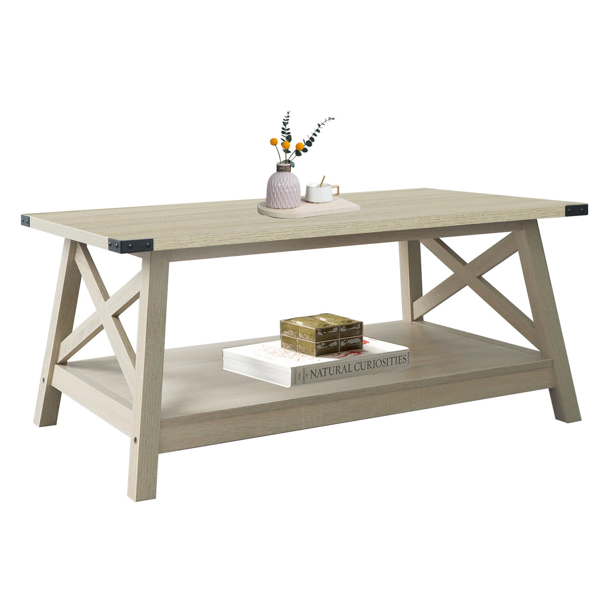 Rainbow Sophia Farmhouse Coffee Table with Corner Protection