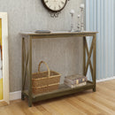 Farmhouse 39" Console Table (Shaded Oak)