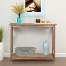 Farmhouse 39" Console Table (Rustic Wood)