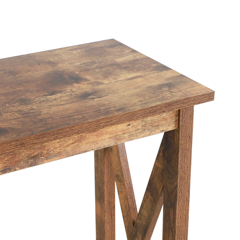 Farmhouse 39" Console Table (Rustic Wood)
