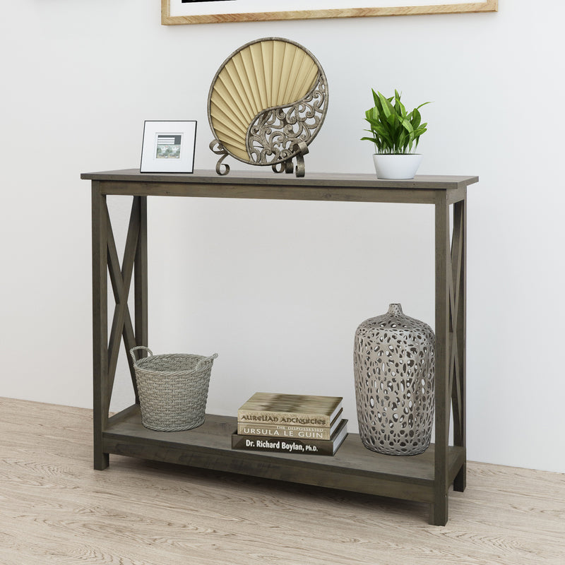Farmhouse 39" Console Table (Washed Oak)