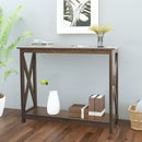 Farmhouse 39" Console Table (Dark Walnut)