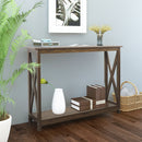 Farmhouse 39" Console Table (Dark Walnut)