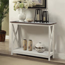 Farmhouse 39" Console Table (Sargent Oak/Dark Walnut)