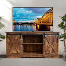 Farmhouse Sliding Barn Door TV Stand for TVs up to 65", Rustic