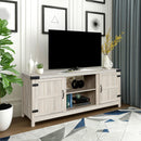 Modern TV Stand for TVs up to 65" (White Oak)