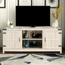 Modern TV Stand for TVs up to 65" (White Oak)