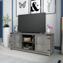 Modern TV Stand for TVs up to 65" (Washed Oak)