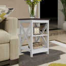 Farmhouse End Table Side Table (Sargent Oak)