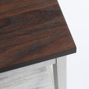 Farmhouse End Table Side Table (Sargent Oak)