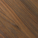 Farmhouse Side Table End Table with 2-Tier Storage, Dark Walnut