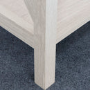 Farmhouse Side Table End Table with 2-Tier Storage, Sargent Oak